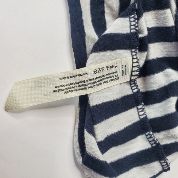 Intimately Free People Women's Size Medium Striped Shirt Open Elbow - Picture 7 of 7